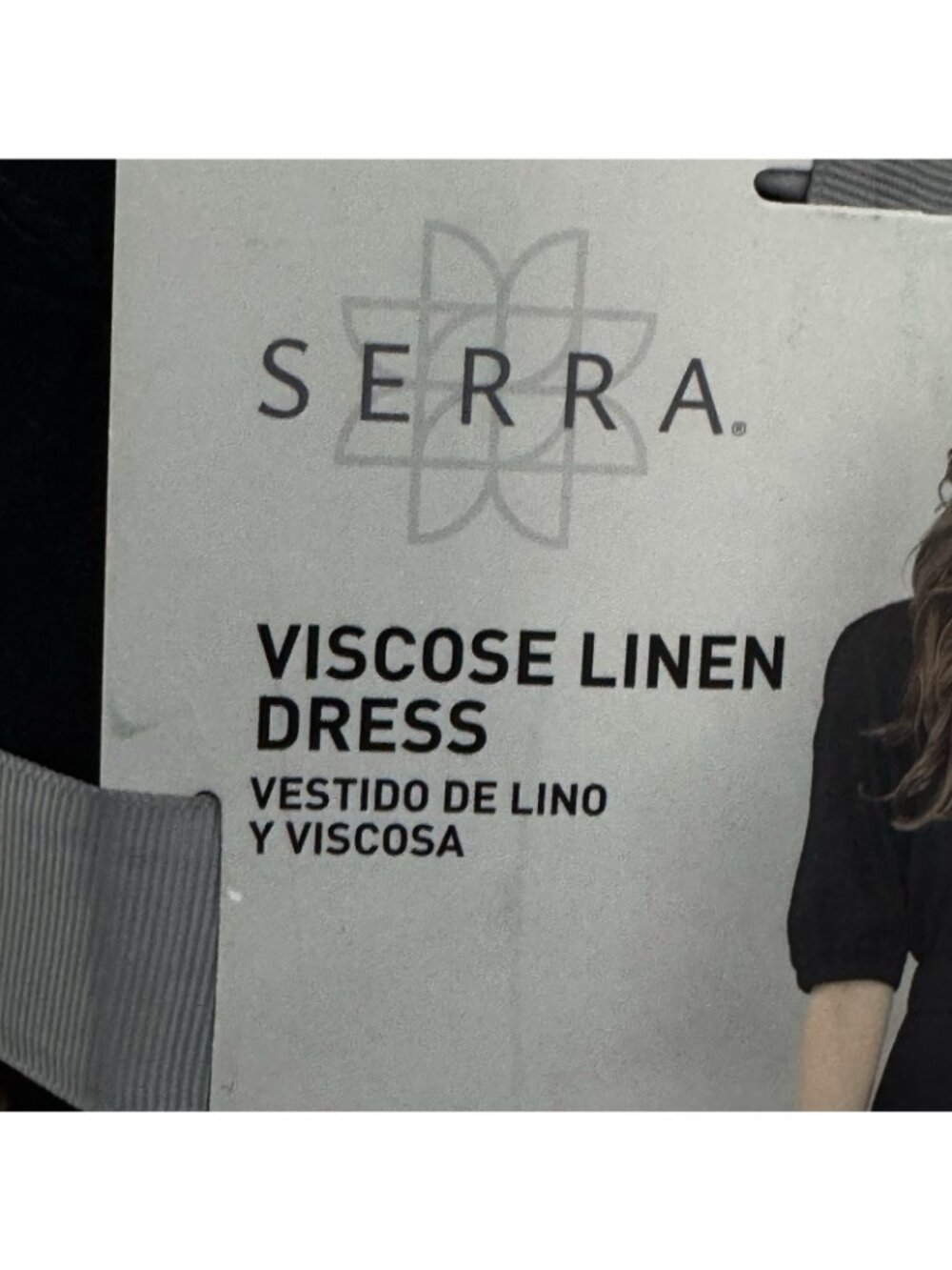 Serra Black Linen Blend Shirt Dress S 4-6 Puff Sleeve Belted NWT - Picture 4 of 11
